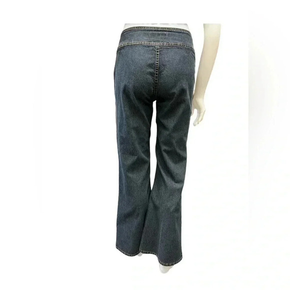 Bisou Bisou Michele Bohbot Bootcut Bell Bottom Jeans  Size 8 - Picture 4 of 10